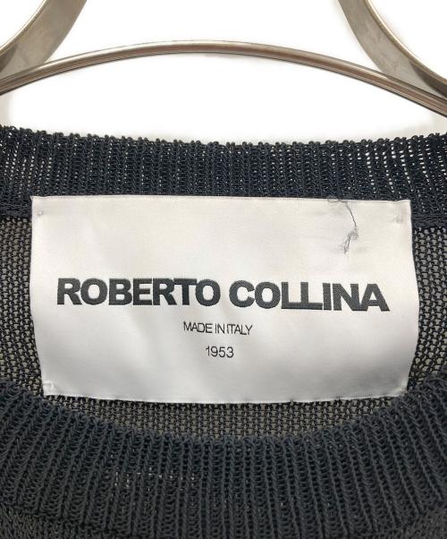 ROBERTO COLLINA（ロベルトコリーナ）ROBERTO COLLINA (ロベルトコリーナ) 薄手ニット ブラック サイズ:50の古着・服飾アイテム