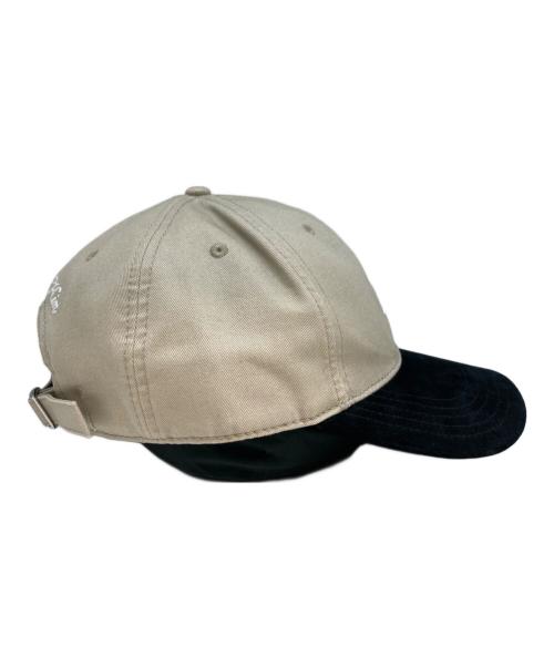 Two-Tone Suede Brim Aaron Classic Cap（トゥー・トーン・スエード・ブリム・アーロン・クラシック・キャップ）Two-Tone Suede Brim Aaron Classic Cap (トゥー・トーン・スエード・ブリム・アーロン・クラシック・キャップ) キャップ ブラック×ベージュ サイズ:freeの古着・服飾アイテム