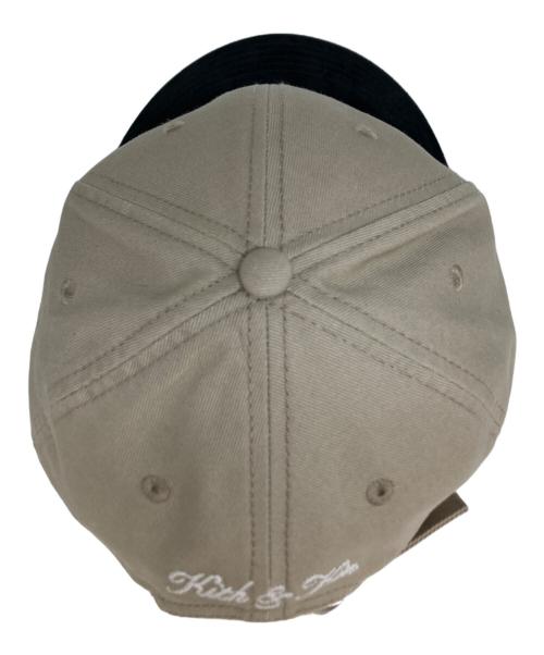 Two-Tone Suede Brim Aaron Classic Cap（トゥー・トーン・スエード・ブリム・アーロン・クラシック・キャップ）Two-Tone Suede Brim Aaron Classic Cap (トゥー・トーン・スエード・ブリム・アーロン・クラシック・キャップ) キャップ ブラック×ベージュ サイズ:freeの古着・服飾アイテム