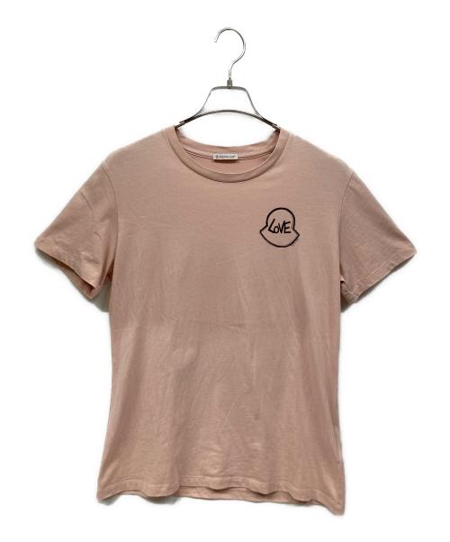 MONCLER（モンクレール）MONCLER (モンクレール) 半袖カットソー ピンク サイズ:Mの古着・服飾アイテム