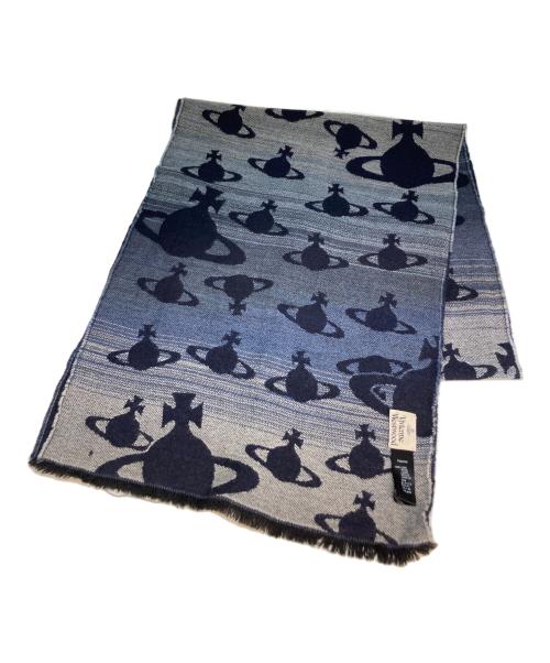 Vivienne Westwood（ヴィヴィアンウエストウッド）Vivienne Westwood (ヴィヴィアンウエストウッド) マフラー ネイビーの古着・服飾アイテム