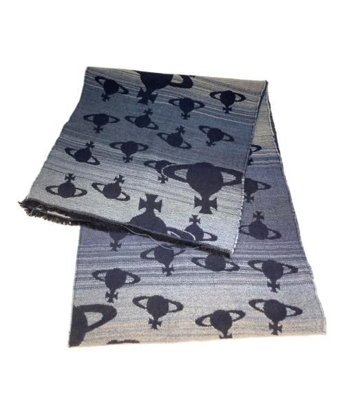 Vivienne Westwood（ヴィヴィアンウエストウッド）Vivienne Westwood (ヴィヴィアンウエストウッド) マフラー ネイビーの古着・服飾アイテム