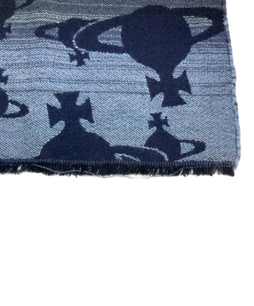Vivienne Westwood（ヴィヴィアンウエストウッド）Vivienne Westwood (ヴィヴィアンウエストウッド) マフラー ネイビーの古着・服飾アイテム