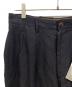 Gorsch the merry coachman (ゴーシュ ザ メリーコーチマン) Broken Twill Linen 2 Tack Trousers ブラック サイズ:82：35000円