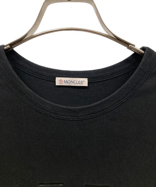 MONCLER（モンクレール）MONCLER (モンクレール) 半袖カットソー ブラック サイズ:Ｍの古着・服飾アイテム