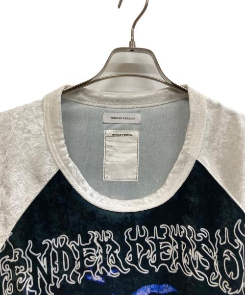 TENDER PERSON（テンダ―パーソン）TENDER PERSON (テンダ―パーソン) 長袖カットソー ブラック×ホワイト サイズ:3の古着・服飾アイテム
