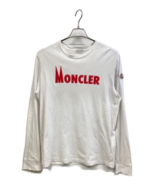 MONCLER（モンクレール）MONCLER (モンクレール) 長袖カットソー ホワイト サイズ:Sの古着・服飾アイテム