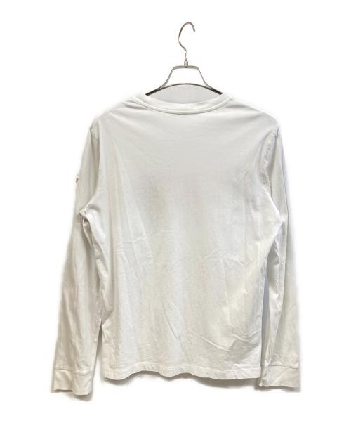 MONCLER（モンクレール）MONCLER (モンクレール) 長袖カットソー ホワイト サイズ:Sの古着・服飾アイテム