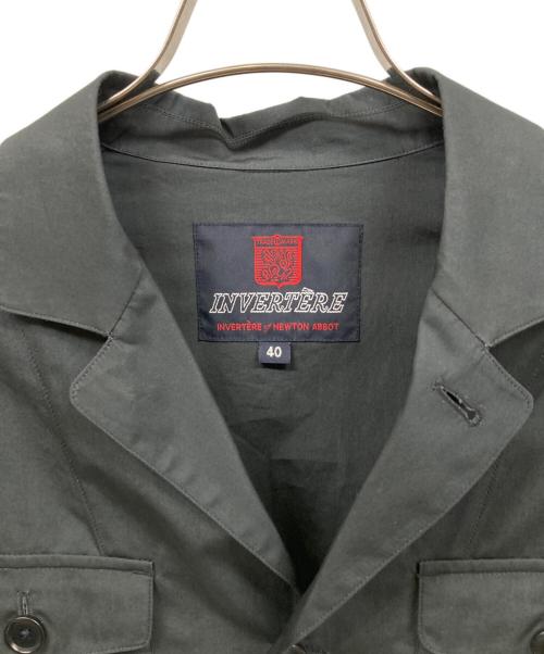 INVERTERE（インバーティア）INVERTERE (インバーティア) サファリジャケット ブラック サイズ:40の古着・服飾アイテム