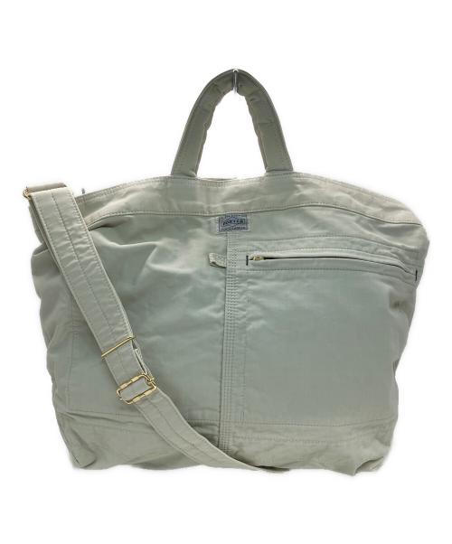PORTER（ポーター）PORTER (ポーター) 2WAYトートバッグ アイボリーの古着・服飾アイテム