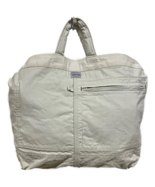 PORTER（ポーター）PORTER (ポーター) 2WAYトートバッグ アイボリーの古着・服飾アイテム