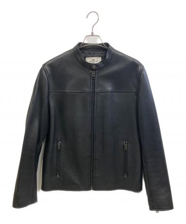 中古・古着通販】COACH (コーチ) レザージャケット ブラック サイズ:M