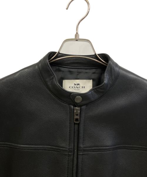 COACH（コーチ）COACH (コーチ) レザージャケット ブラック サイズ:Mの古着・服飾アイテム