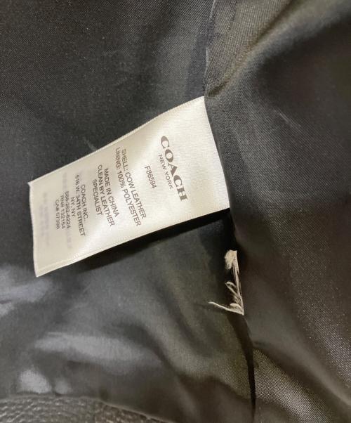COACH（コーチ）COACH (コーチ) レザージャケット ブラック サイズ:Mの古着・服飾アイテム