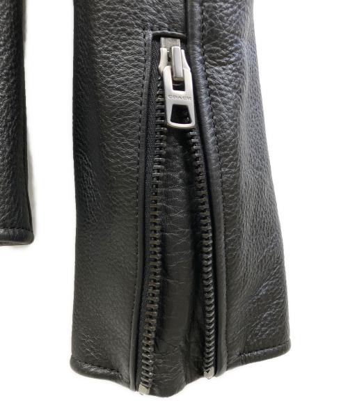 COACH（コーチ）COACH (コーチ) レザージャケット ブラック サイズ:Mの古着・服飾アイテム