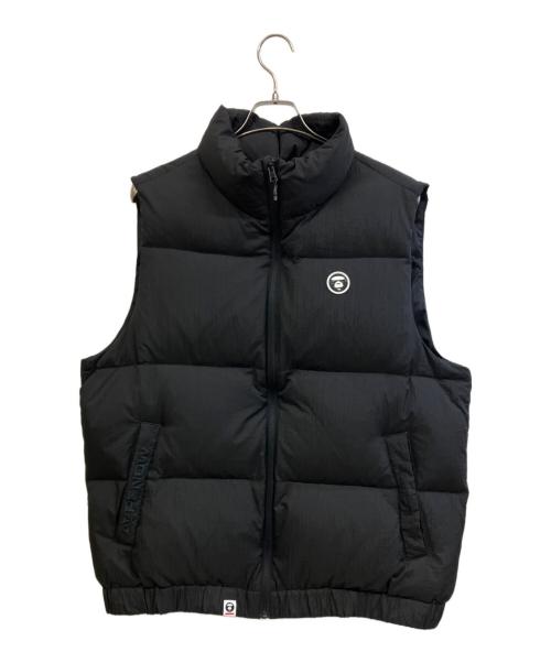 A BATHING APE（アベイシングエイプ）A BATHING APE (アベイシングエイプ) ダウンベスト ブラック サイズ:XLの古着・服飾アイテム