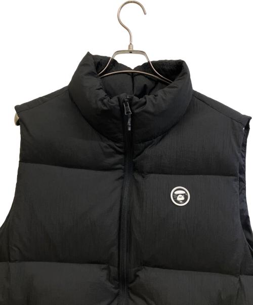 A BATHING APE（アベイシングエイプ）A BATHING APE (アベイシングエイプ) ダウンベスト ブラック サイズ:XLの古着・服飾アイテム