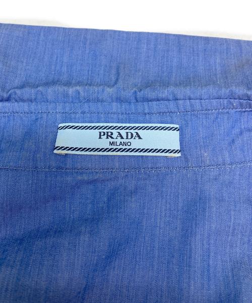 PRADA（プラダ）PRADA (プラダ) 長袖シャツ ブルー サイズ:38の古着・服飾アイテム