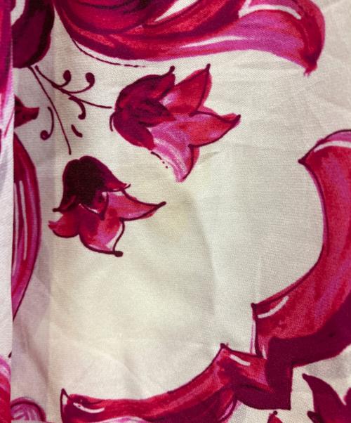 DOLCE & GABBANA（ドルチェ＆ガッバーナ）DOLCE & GABBANA (ドルチェ＆ガッバーナ) マジョリカワンピース Silk All Over Print Short Sleeve Dress ショッキングピンク サイズ:40の古着・服飾アイテム