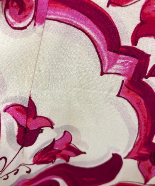 DOLCE & GABBANA（ドルチェ＆ガッバーナ）DOLCE & GABBANA (ドルチェ＆ガッバーナ) マジョリカワンピース Silk All Over Print Short Sleeve Dress ショッキングピンク サイズ:40の古着・服飾アイテム