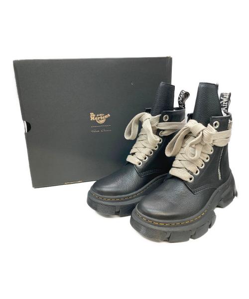 Dr.Martens（ドクターマーチン）Dr.Martens (ドクターマーチン) RICK OWENS (リックオウエンス) サイドジップブーツ DMXL JUMBO LACE BOOT ブラック サイズ:SIZE 7の古着・服飾アイテム