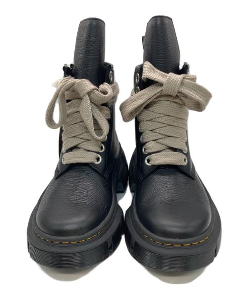 Dr.Martens（ドクターマーチン）Dr.Martens (ドクターマーチン) RICK OWENS (リックオウエンス) サイドジップブーツ DMXL JUMBO LACE BOOT ブラック サイズ:SIZE 7の古着・服飾アイテム