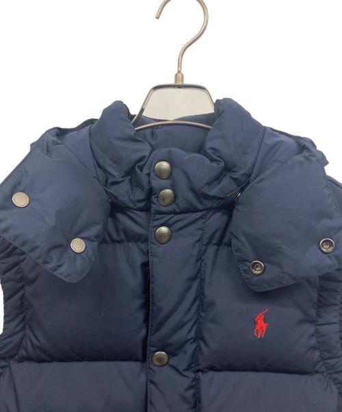 POLO RALPH LAUREN（ポロ・ラルフローレン）POLO RALPH LAUREN (ポロ・ラルフローレン) ダウンベスト ネイビー サイズ:XSの古着・服飾アイテム