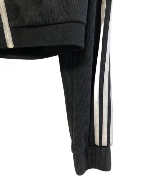 adidas（アディダス）adidas (アディダス) ワッフル クロップド トラックジャケット ブラック サイズ:Mの古着・服飾アイテム