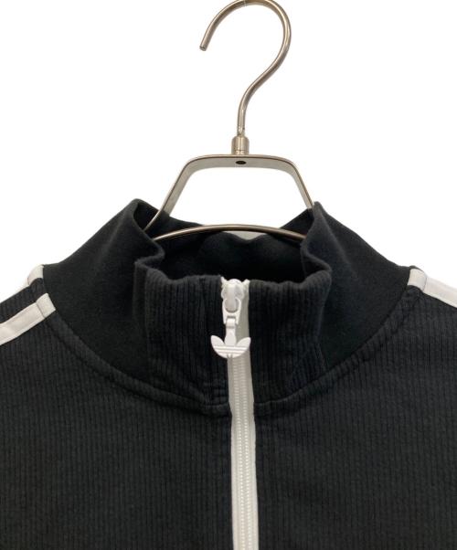 adidas（アディダス）adidas (アディダス) ワッフル クロップド トラックジャケット ブラック サイズ:Mの古着・服飾アイテム