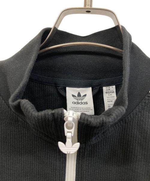 adidas（アディダス）adidas (アディダス) ワッフル クロップド トラックジャケット ブラック サイズ:Mの古着・服飾アイテム
