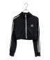 adidas（アディダス）の古着「ワッフル クロップド トラックジャケット」｜ブラック