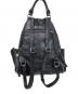 DIESEL (ディーゼル) レザーセンタージップリュック ブラック：10000円