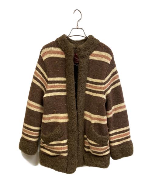 Hysteric Glamour（ヒステリックグラマー）Hysteric Glamour (ヒステリックグラマー) 厚手カーディガン ブラウン サイズ:FREEの古着・服飾アイテム