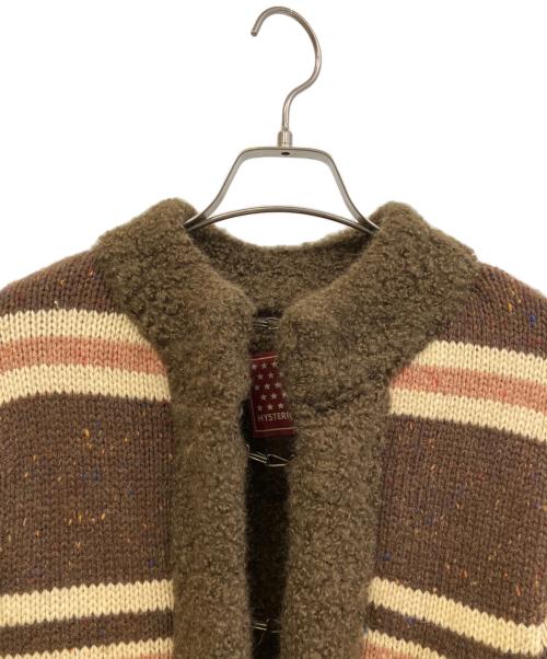 Hysteric Glamour（ヒステリックグラマー）Hysteric Glamour (ヒステリックグラマー) 厚手カーディガン ブラウン サイズ:FREEの古着・服飾アイテム