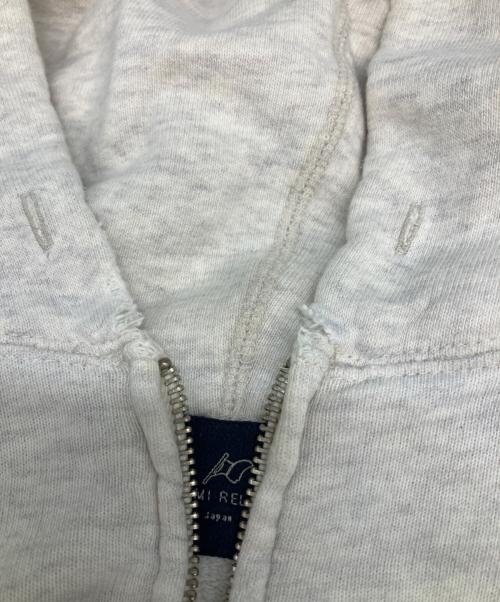 REMI RELIEF（レミレリーフ）REMI RELIEF (レミレリーフ) ジップパーカー ホワイト サイズ:Lの古着・服飾アイテム