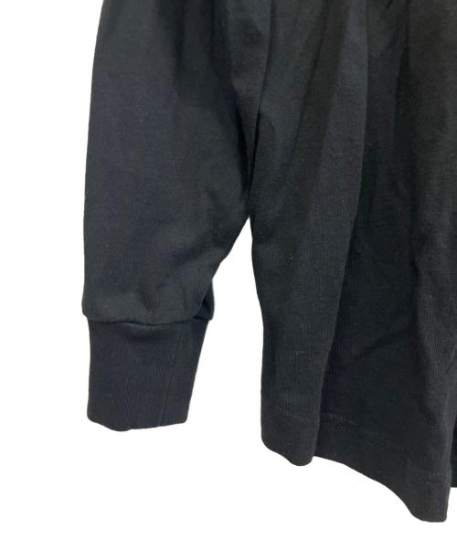 Palm Angels（パーム エンジェルス）Palm Angels (パーム エンジェルス) 長袖カットソー 22AW Sprayed Palm Logo Over Tee ブラック サイズ:Mの古着・服飾アイテム