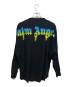中古・古着 Palm Angels (パーム エンジェルス) 長袖カットソー 22AW Sprayed Palm Logo Over Tee ブラック サイズ:M：11000円