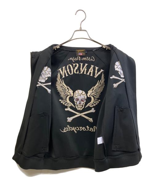 VANSON（バンソン）VANSON (バンソン) ジップアップジャケット ブラック サイズ:Sの古着・服飾アイテム