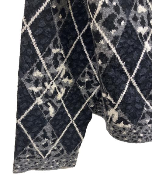 Christian Dior Sports（クリスチャン ディオールスポーツ）Christian Dior Sports (クリスチャン ディオールスポーツ) 薄手ニット グレー×ホワイト サイズ:Mの古着・服飾アイテム