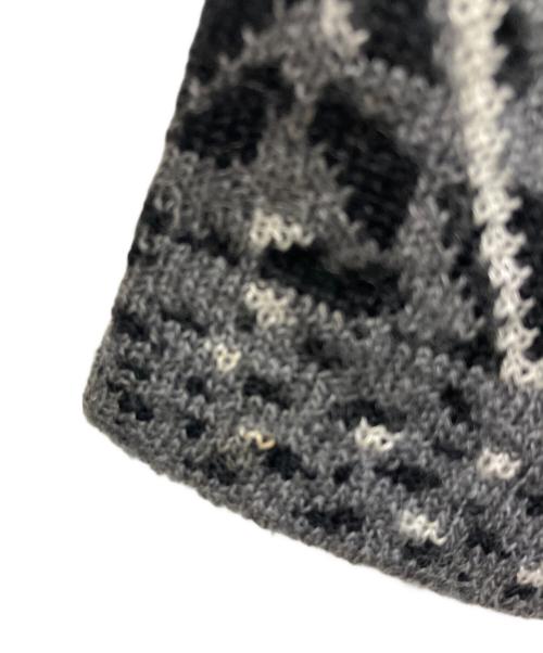 Christian Dior Sports（クリスチャン ディオールスポーツ）Christian Dior Sports (クリスチャン ディオールスポーツ) 薄手ニット グレー×ホワイト サイズ:Mの古着・服飾アイテム
