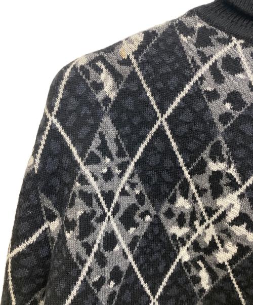 Christian Dior Sports（クリスチャン ディオールスポーツ）Christian Dior Sports (クリスチャン ディオールスポーツ) 薄手ニット グレー×ホワイト サイズ:Mの古着・服飾アイテム