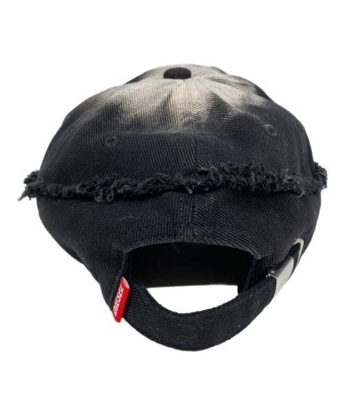 DIESEL（ディーゼル）DIESEL (ディーゼル) C-OLTON-BLACK-D / ダメージ加工キャップ ブラックの古着・服飾アイテム