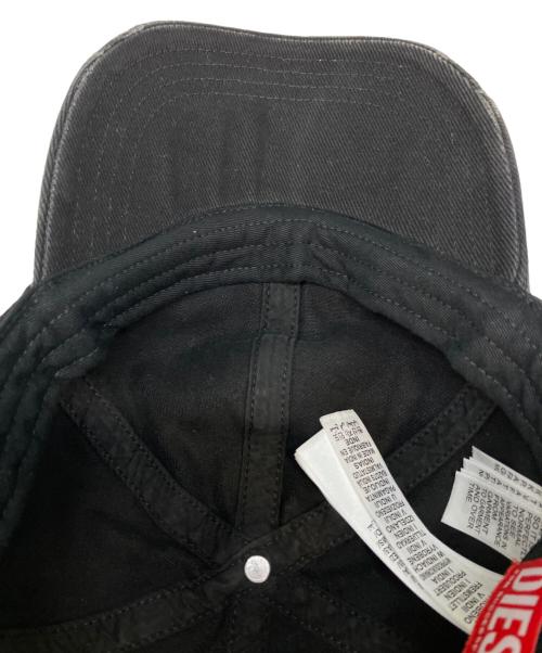 DIESEL（ディーゼル）DIESEL (ディーゼル) C-OLTON-BLACK-D / ダメージ加工キャップ ブラックの古着・服飾アイテム