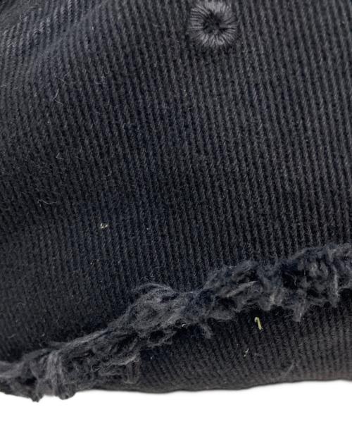 DIESEL（ディーゼル）DIESEL (ディーゼル) C-OLTON-BLACK-D / ダメージ加工キャップ ブラックの古着・服飾アイテム