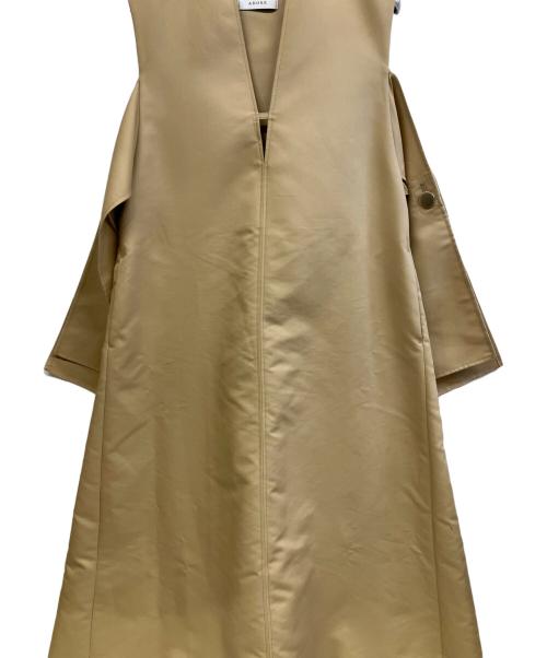 ADORE（アドーア）ADORE (アドーア) ノースリーブ・キャミソールワンピース ブラウン サイズ:38の古着・服飾アイテム