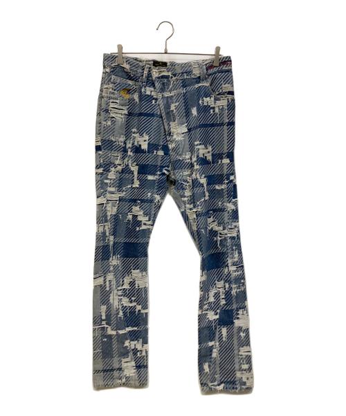 Vivienne Westwood ANGLOMANIA（ヴィヴィアンウエストウッドアングロマニア）Vivienne Westwood ANGLOMANIA (ヴィヴィアンウエストウッドアングロマニア) デニムパンツ ブルー サイズ:28の古着・服飾アイテム