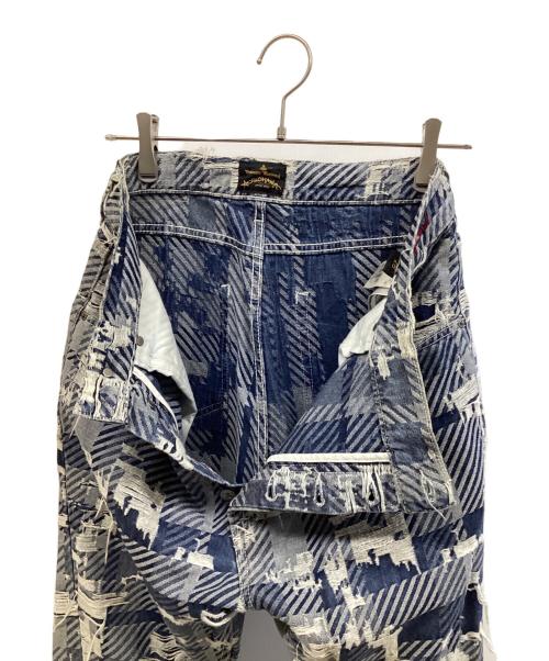 Vivienne Westwood ANGLOMANIA（ヴィヴィアンウエストウッドアングロマニア）Vivienne Westwood ANGLOMANIA (ヴィヴィアンウエストウッドアングロマニア) デニムパンツ ブルー サイズ:28の古着・服飾アイテム