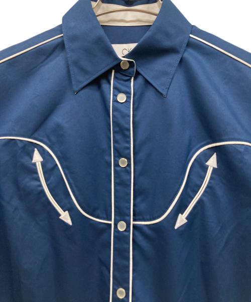 Calvin Klein（カルバンクライン）Calvin Klein (カルバンクライン) ワンピース ネイビー サイズ:36の古着・服飾アイテム