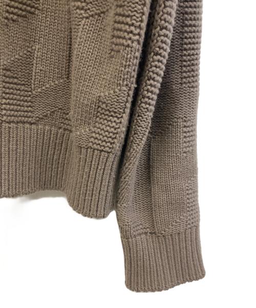 HERMES（エルメス）HERMES (エルメス) 厚手カーディガン ベージュ サイズ:38の古着・服飾アイテム