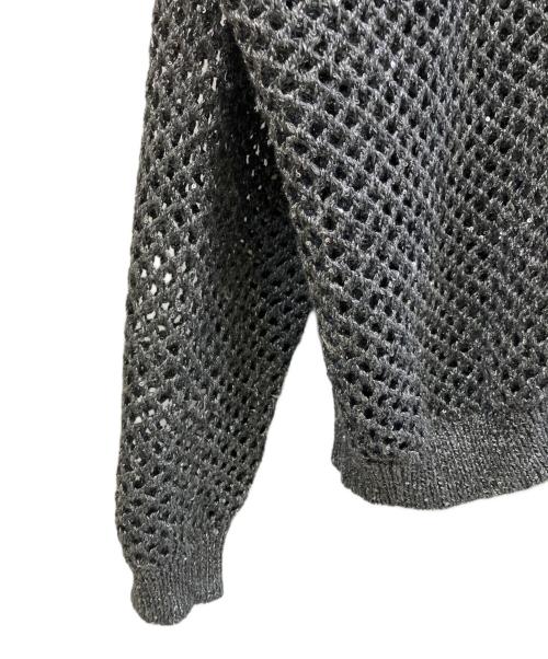 BRUNELLO CUCINELLI（ブルネロクチネリ）BRUNELLO CUCINELLI (ブルネロクチネリ) スパンコール ネット ボンバージャケット グレー サイズ:Mの古着・服飾アイテム